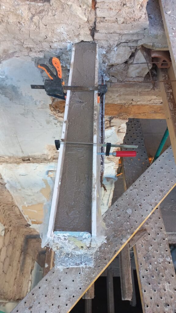 SOS Madera Rehabilitación de vigas estructurales en calle Espartero Valencia