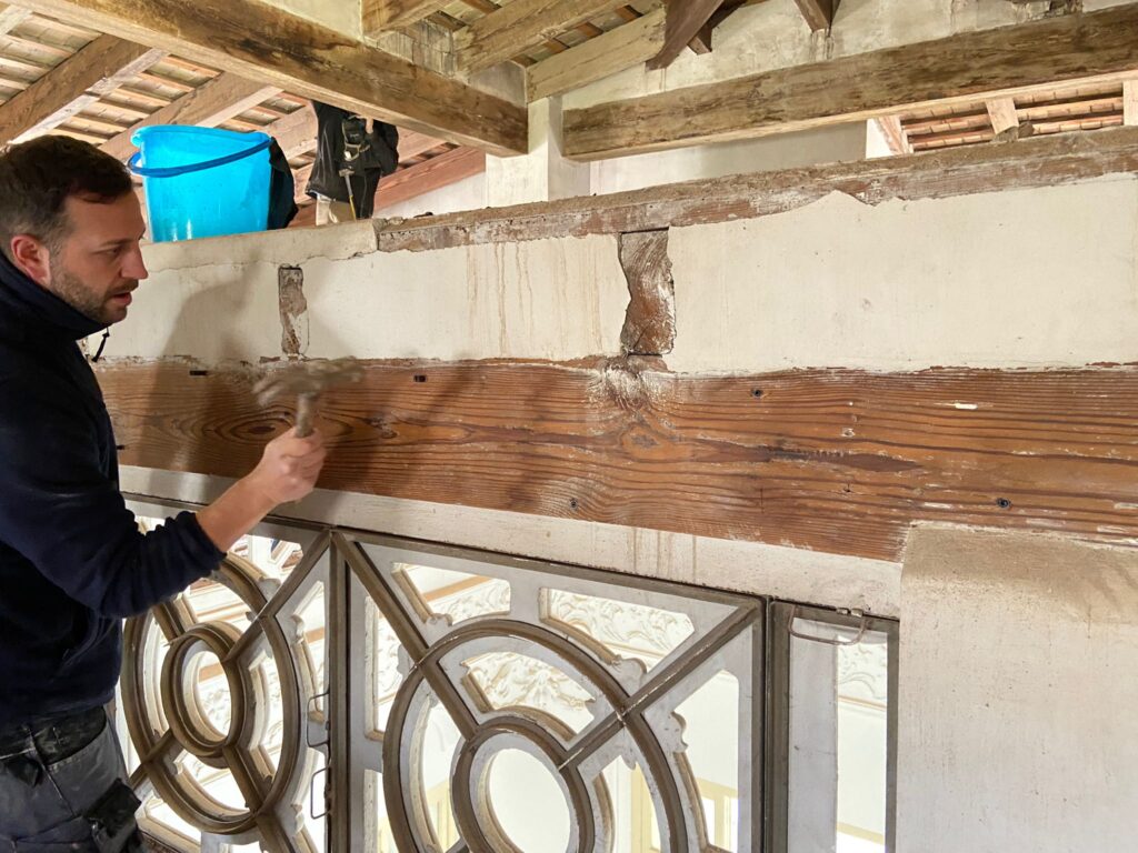 Palacete Ducal de Burjassot Restauración estructural de vigas